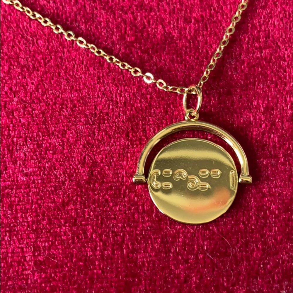 ‘Blessed’ Gold Necklace